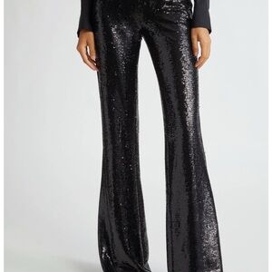 L'AGENCE
BLACK SEQUIN FLARED DRESS PANT - size 2